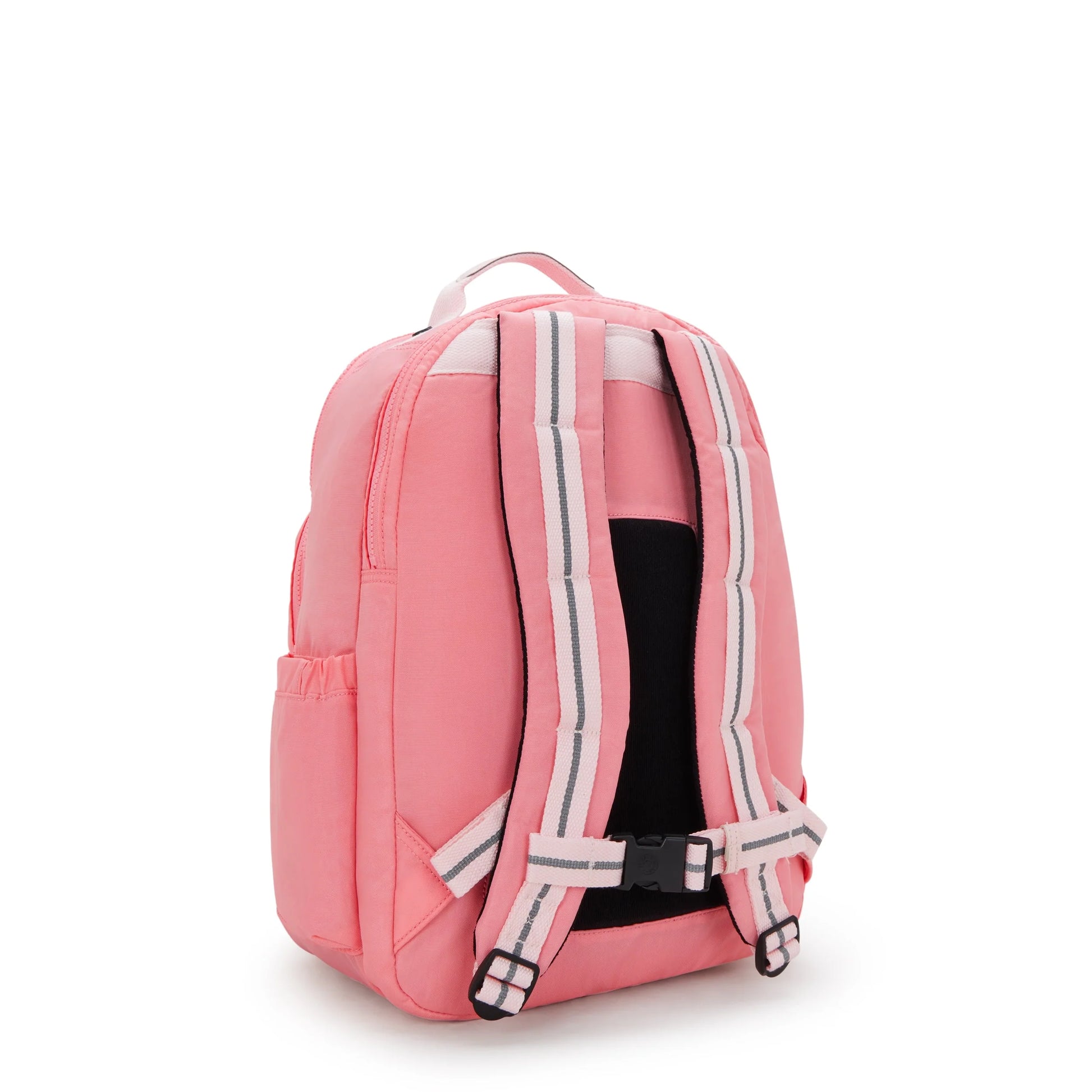 Kipling Seoul College Extra backpack with adjustable straps and striped interior lining