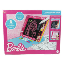 Glow-in-the-dark drawing pad with LED light screen, blank sketch pages, and markers