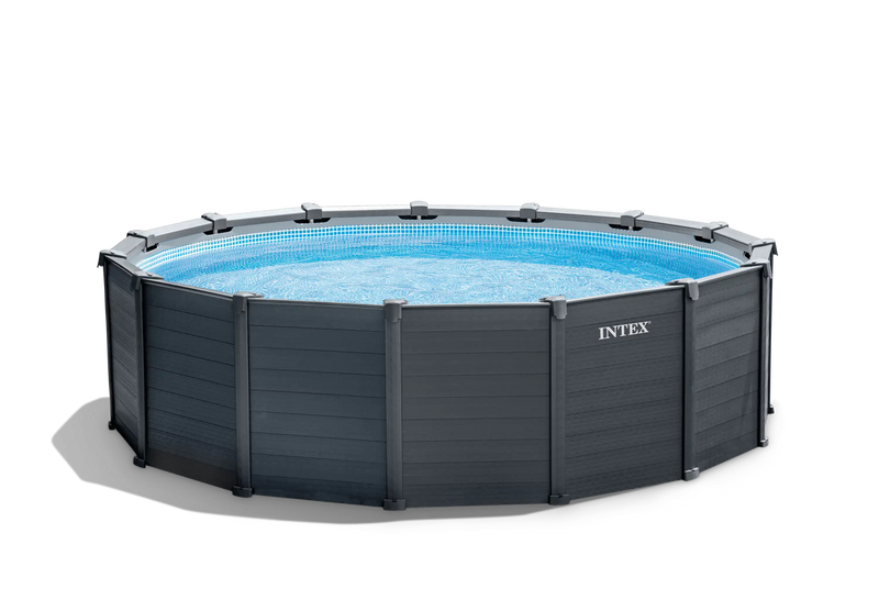 Graphite Gray Panel Pool Set 478x124 cm
