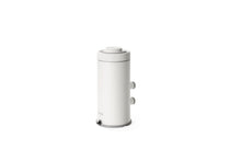 White cartridge filter pump with side hose ports and top inlet cap