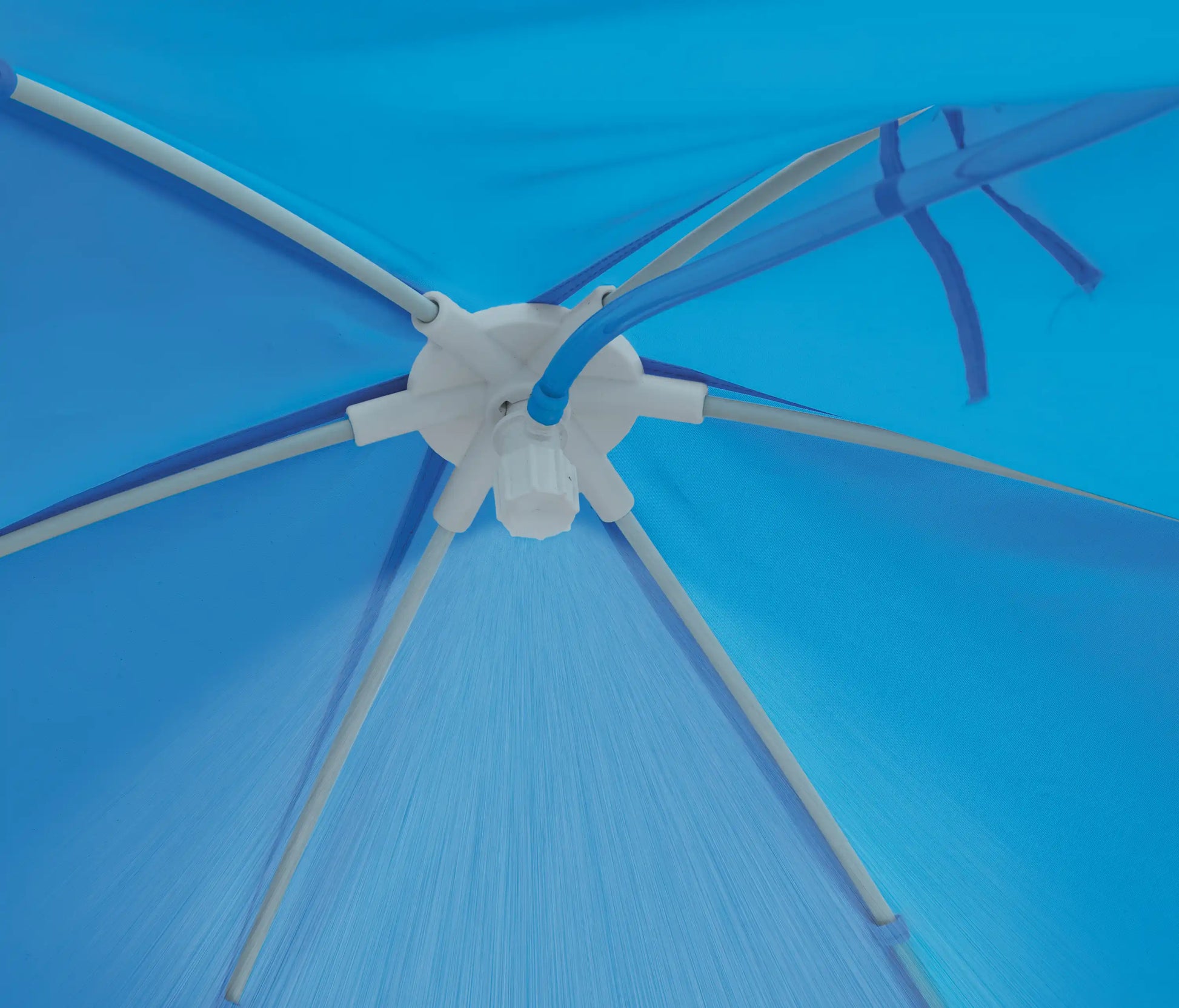 Canopy top hub with radial support poles