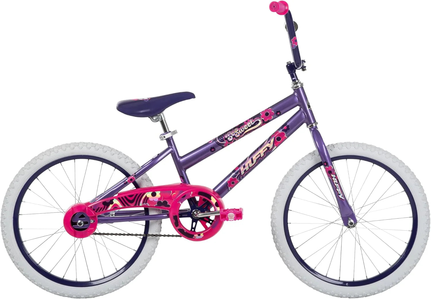So Sweet 20” Kids Bike – amethyst Rahmen mit Blumenmuster, vorderes Rad mit Schutz