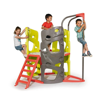 Children Climbing Tower Slide