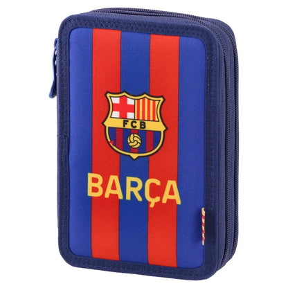 Double Decker Filled Pencil Case, FC Barcelona