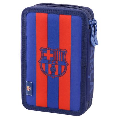 Double Decker Filled Pencil Case, FC Barcelona