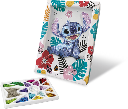 Sequined Stitch aloha-style gift box with tropical flowers and leaf print