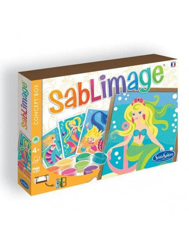 Sablimage mermaid sand art kit box with colorful mermaid artwork