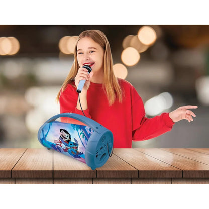 Disney Stitch Bluetooth Speakers with Lights & Mic