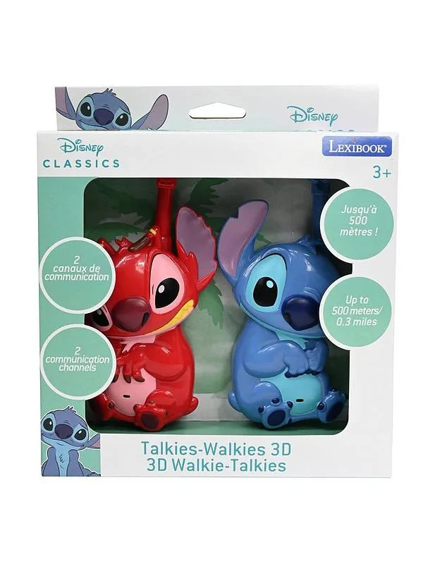 Retail box for 3D walkie-talkies showing blue and red character devices