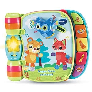 VTech Super livre enchanté des Baby loulous bleu - livre interactif