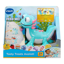VTech Tasty Treats Axolotl learning toy retail box with blue axolotl character