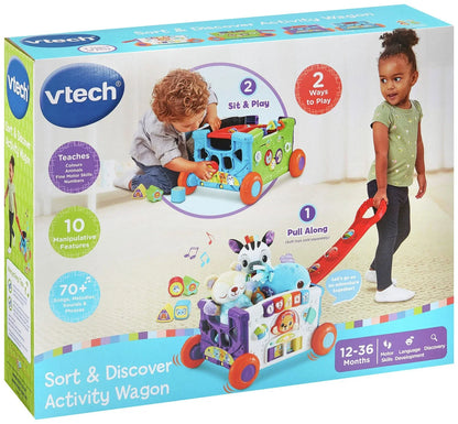 Sort & Discover Activity Wagon Red