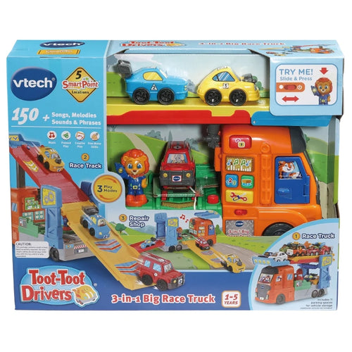 VTech Toot-Toot Drivers 3-In-1 Big Race Truck