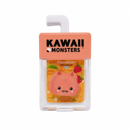 Kawaii Monsters strawberry fruit juice bottle lip gloss, orange 9 ml with SPF5