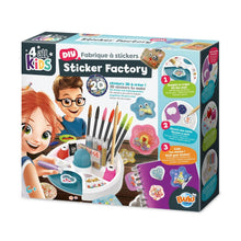 Buki Sticker Factory DIY kids sticker kit retail box with sticker tools and supplies