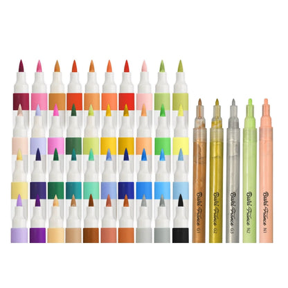 Buki Set Of 45 Acrylic Markers