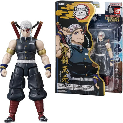 Ultimate Legends Tengen Uzui figure in retail box, dark uniform and silver headgear