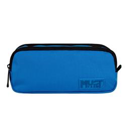 Barrel Pencil Case Must Team Monochrome Blue Light with Blue Dark 2 Compartments