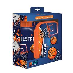Lunch Set Must Team Basketball Lunch Box 800ml-Water Bottle Aluminium 500ml