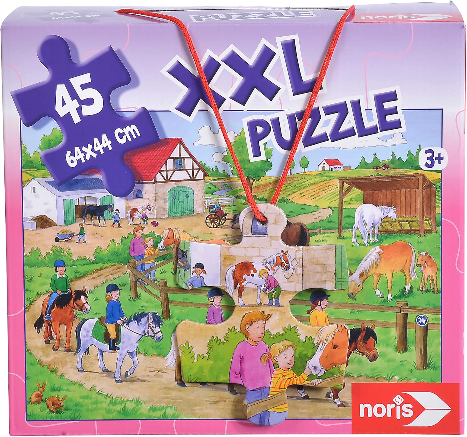 Noris XXL Giant Puzzle 45 Pieces Pony Farm The Toy Store - Toys