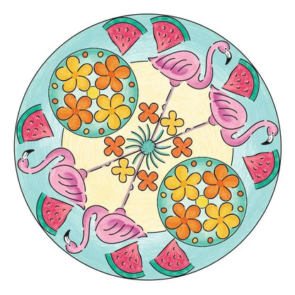 Mandala Designer Flamingo Art