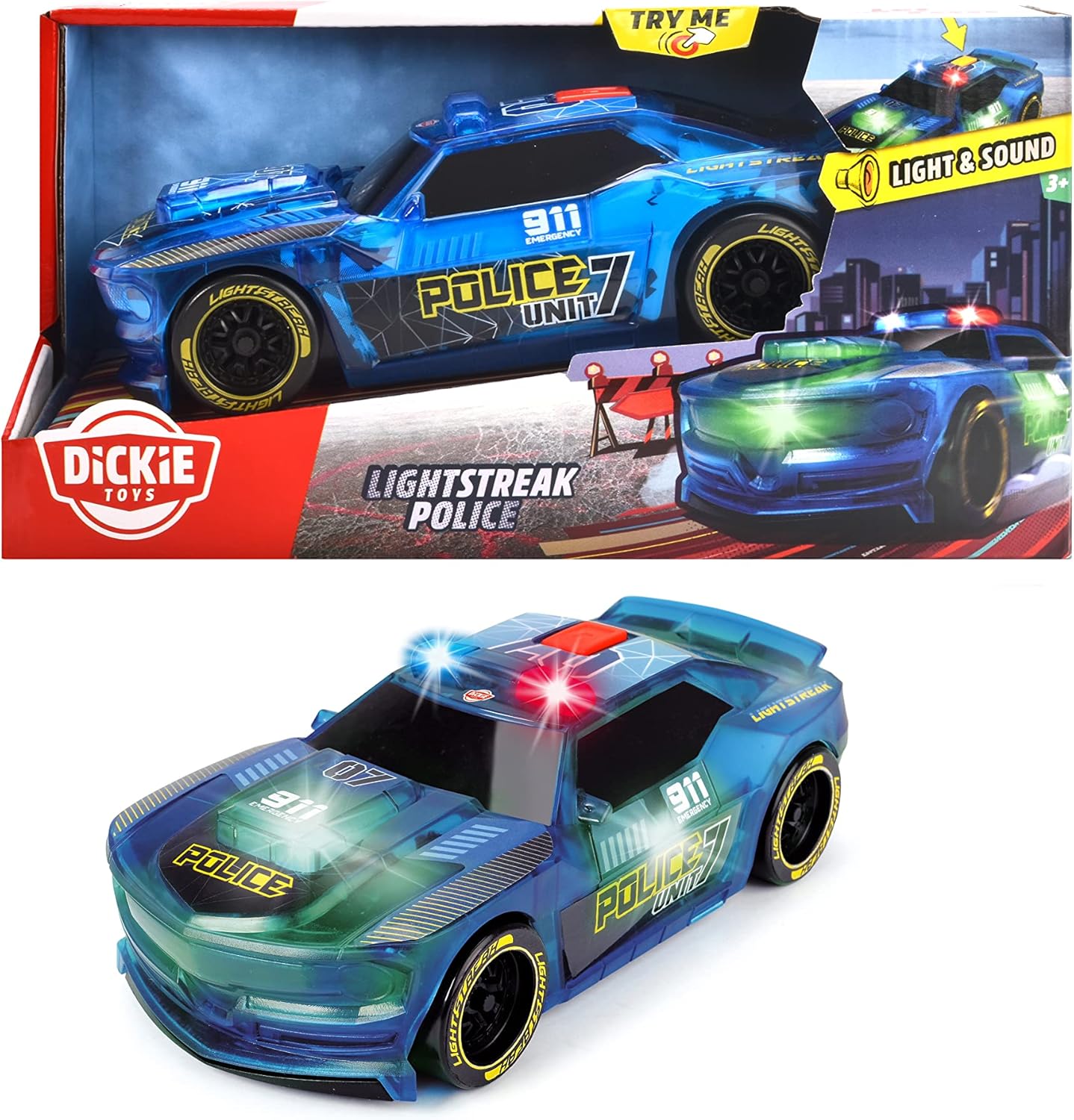 Dickie Lightstreak Police Car - The Toy Store - Best Toys in Lebanon