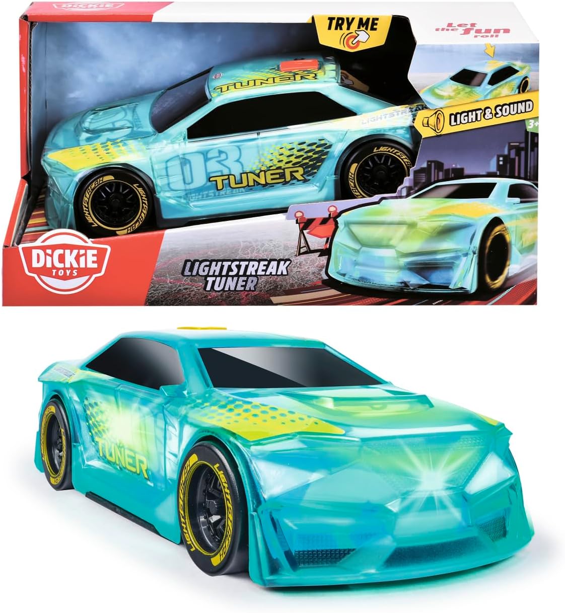 Dickie Lightstreak Tuner 20cm Race Car - The Toy Store - Best Toys in Lebanon