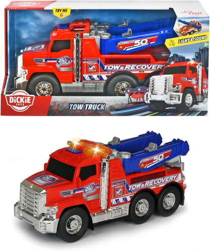 Tow Truck - 31.5cm Tow Truck With Light & Sound, Many Functions