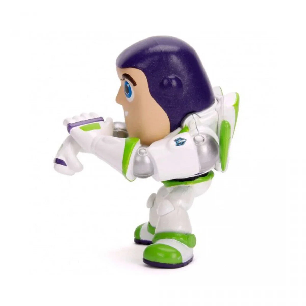 Jada Metalfigs Buzz Lightyear 4-inch figure, white suit with green accents, purple helmet