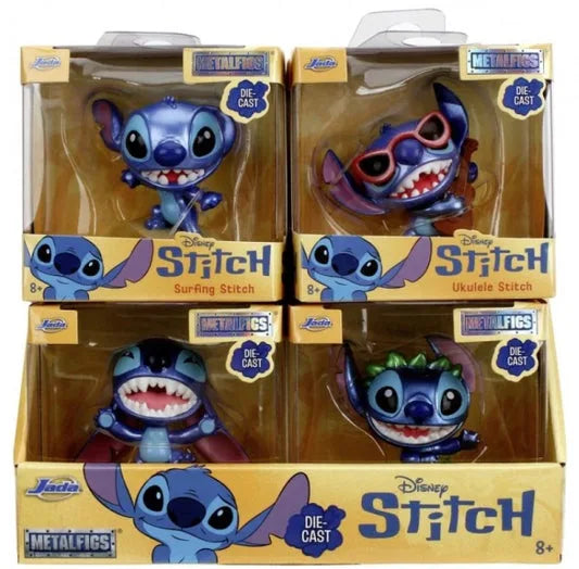 Boxed set of Stitch metal figures featuring four characters