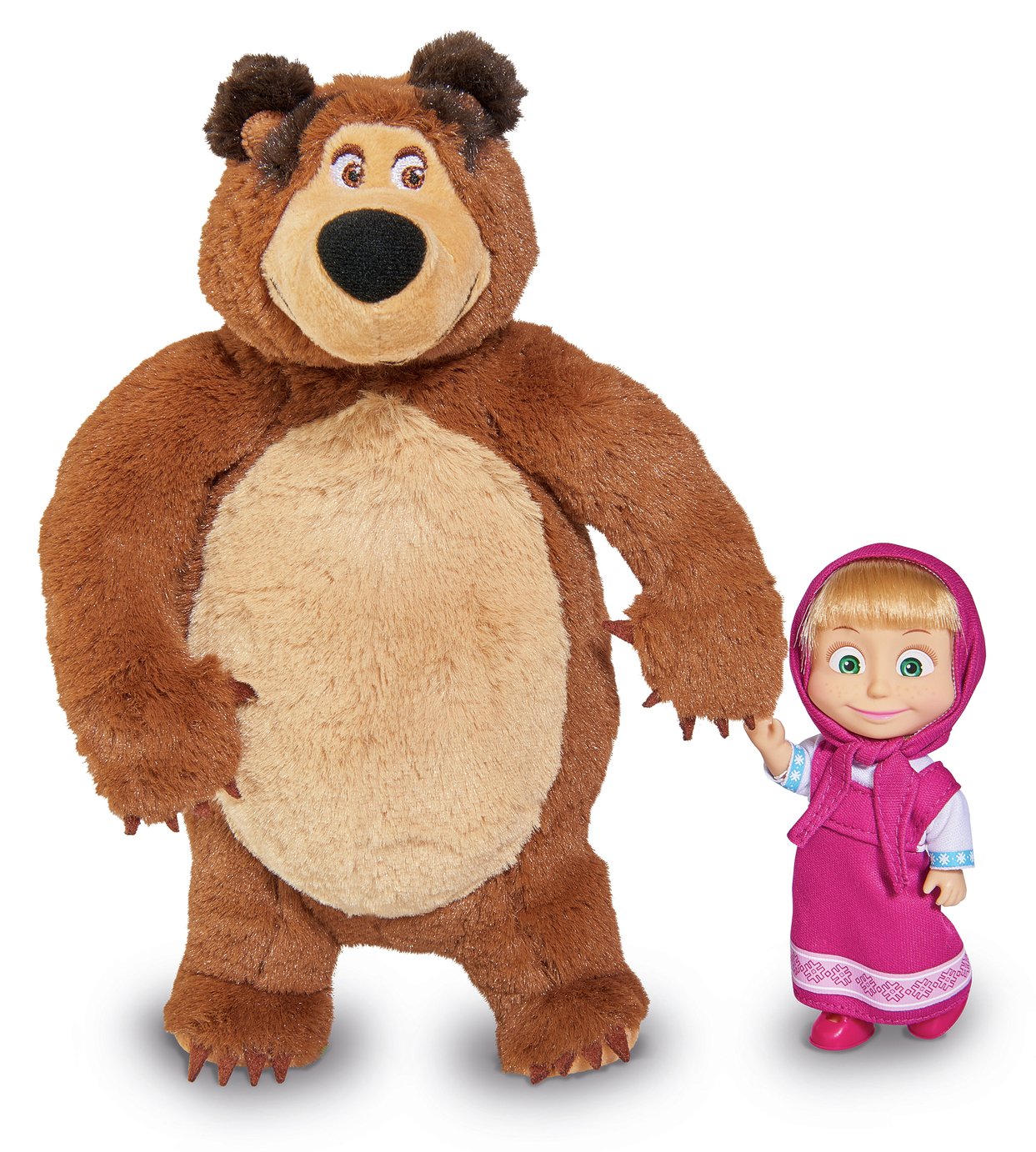 Simba Masha And The Bear Jada Toys, Masha Plush Set With Bear And Doll Toys For Kids - The Toy Store - Best Toys in Lebanon