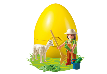 Playmobil Zookeeper With Alpaca