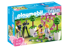 Playmobil flower children and photographer set box with City Life branding