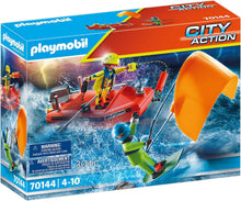 Playmobil City Action Kitesurfer Rescue with Speedboat Toyset The Toy Store - Toys