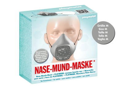 Playmobil Nose & Mouth Mask Medium Grey