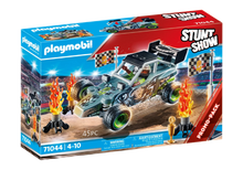 Playmobil stuntshow racer box with toy car and flames, 45 pieces