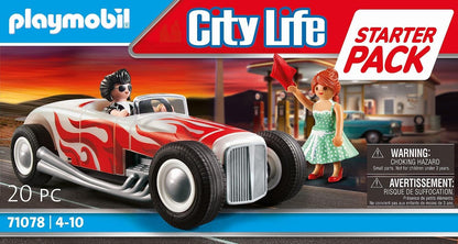 City Life Starter Pack Hot Rod Toy Car-in-50s Style