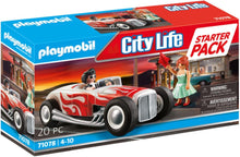 Playmobil City Life Starter Pack Hot Rod Toy Car in 50s Style The Toy Store - Toys