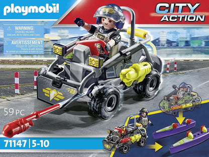 City Action Tactical Multi-Terrain Quad, convertible SWAT speedboat