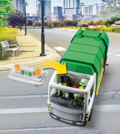 Recycling Truck with Accessories and 2 Figures