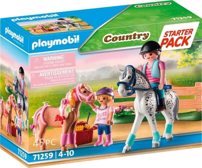 Playmobil Horse Farm Starter Pack, Farm Animal Play Sets, Fun Imaginative Role-Play The Toy Store - Toys