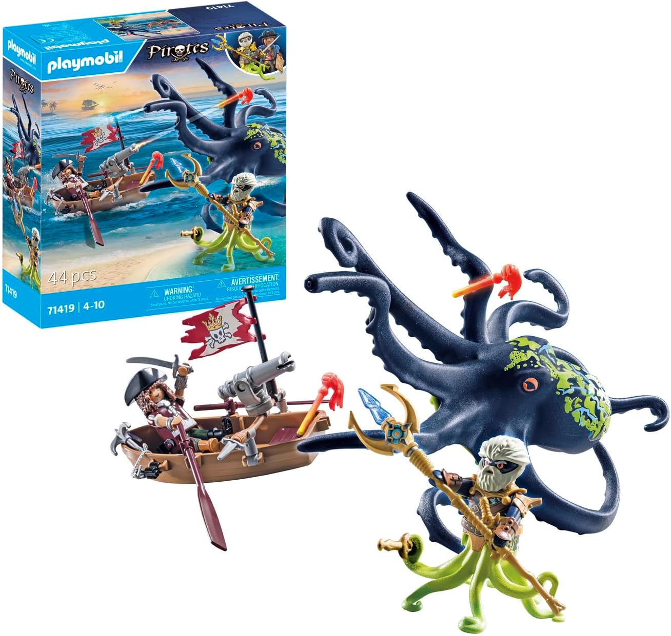 Playmobil Pirates - Battle with The Giant Octopus The Toy Store - Toys