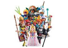 Set of Playmobil girl fantasy figures with pink princess dress centerpiece