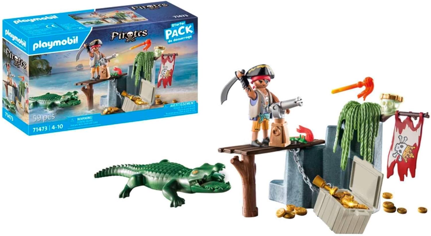 Playmobil Starter Pack Pirate with Alligator from 4 Years The Toy Store - Toys