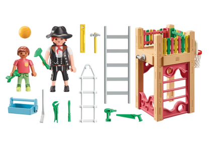 Playmobil Carpenter On Tower set