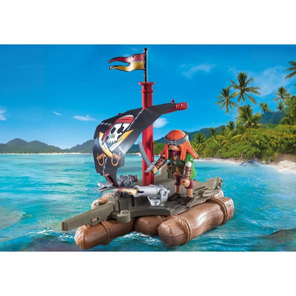 Pirate Raft with Treasure