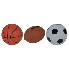 Set of 3 Balls Basketball, Rugby, and Football