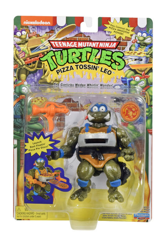 Playmates Teenage Mutant Ninja Turtles Classic Pizza Tossin' Leo The Toy Store - Toys