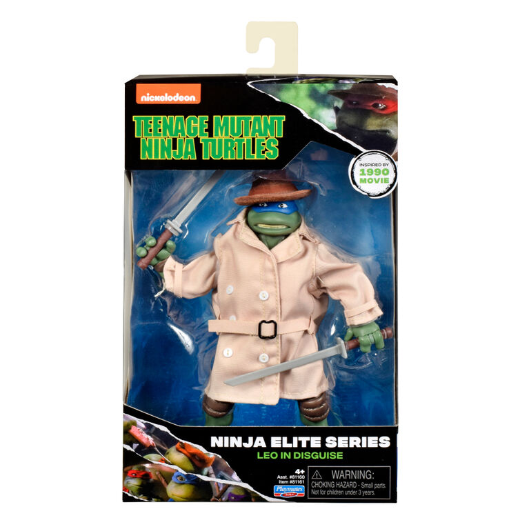 Playmates Teenage Mutant Ninja Turtles Classic Elite 6" Figure - Leonardo In Disguise The Toy Store - Toys