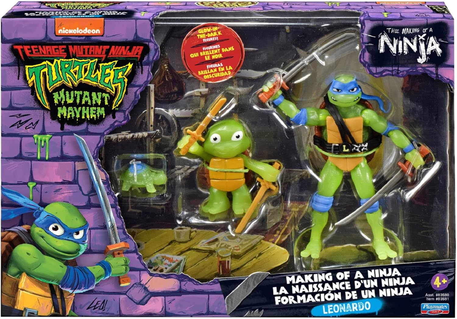 Playmates Teenage Mutant Ninja Turtles Movie "Making Of" Turtle Set The Toy Store - Toys